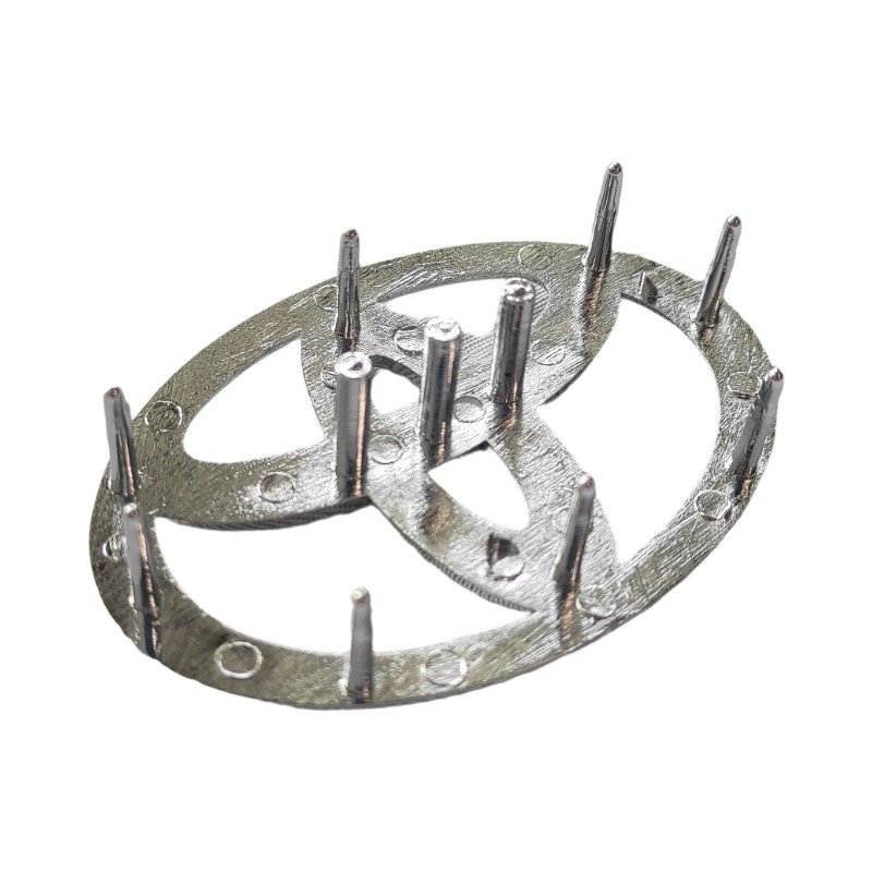 Toyota Steering Wheel Emblem 11pins ABS Replacement | OEM Chrome Badge - 图片 2