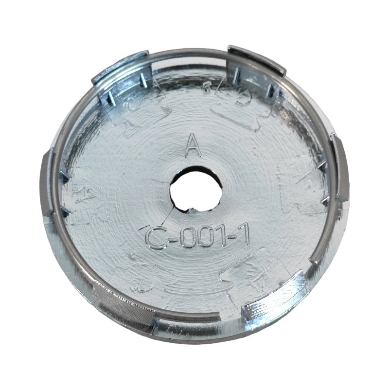Premium Audi Cap 59mm – Black Hub Cap with Silver Logo and 6 Pins