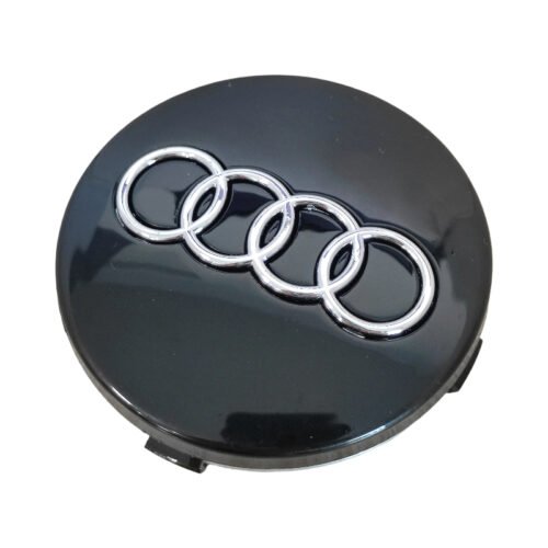 Premium Audi A6 Cap 60mm – Black Base Chrome Emblem OEM Wheel Hub Cover Premium Audi A6 Cap 60mm – Black Base Chrome Emblem OEM Wheel Hub Cover