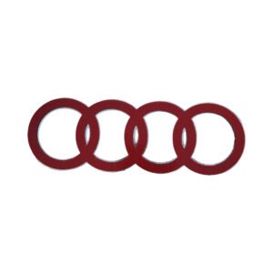 Stylish Audi Rear Emblem Small – Chrome Trunk Logo Replacement Badge