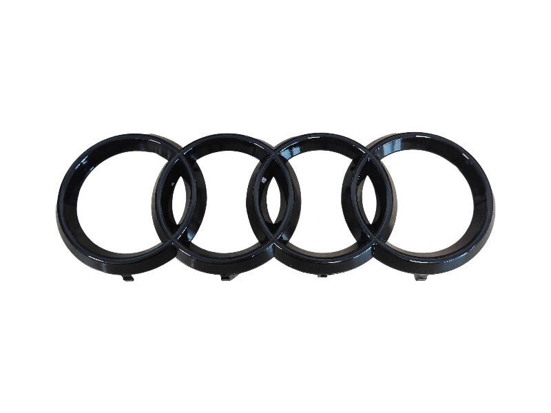Bold Audi Grill Front Emblem Black – Big 272*98mm Logo Replacement