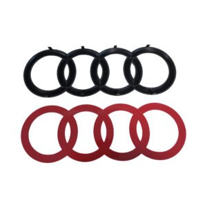 Bold Audi Grill Front Emblem Black – Big 272*98mm Logo Replacement