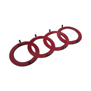 Bold Audi Grill Front Emblem Black – Big 272*98mm Logo Replacement