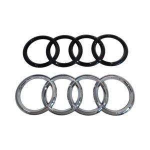 Stylish Audi Rear Emblem Black – New Model 192*67mm Trunk Badge Replacement