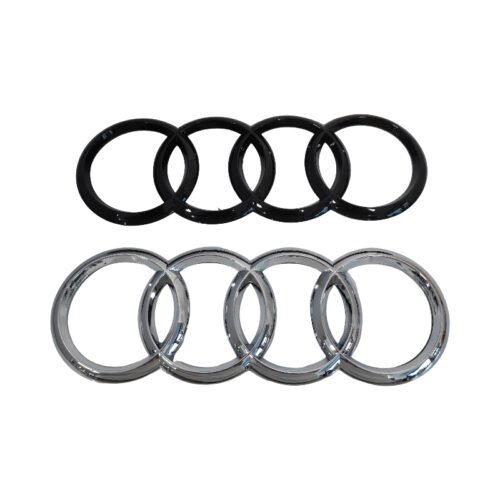 Stylish Audi Rear Emblem Black – New Model 192*67mm Trunk Badge Replacement