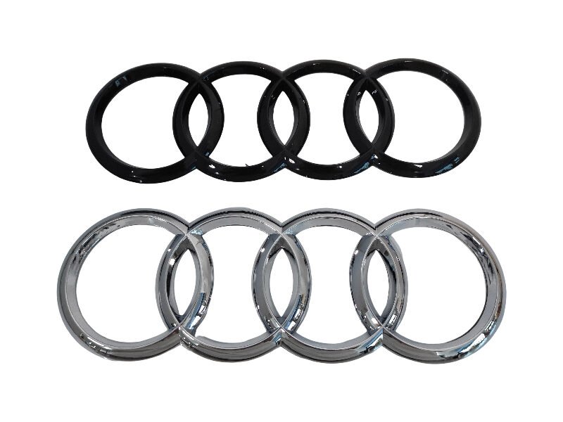 Stylish Audi Rear Emblem Black – New Model 192*67mm Trunk Badge Replacement