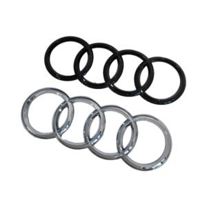 Stylish Audi Rear Emblem Black – New Model 192*67mm Trunk Badge Replacement
