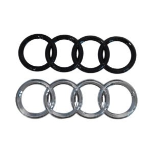 Premium Audi Rear Emblem – Large 215*70mm Trunk Badge in Black or Chrome