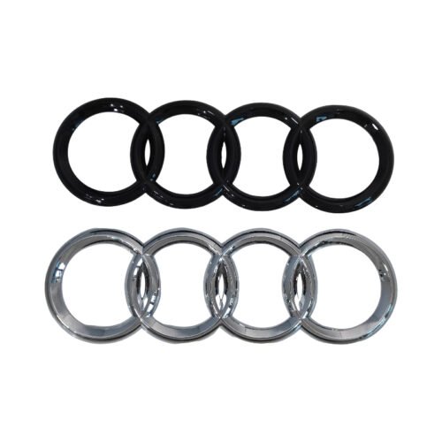 Premium Audi Rear Emblem – Large 215*70mm Trunk Badge in Black or Chrome