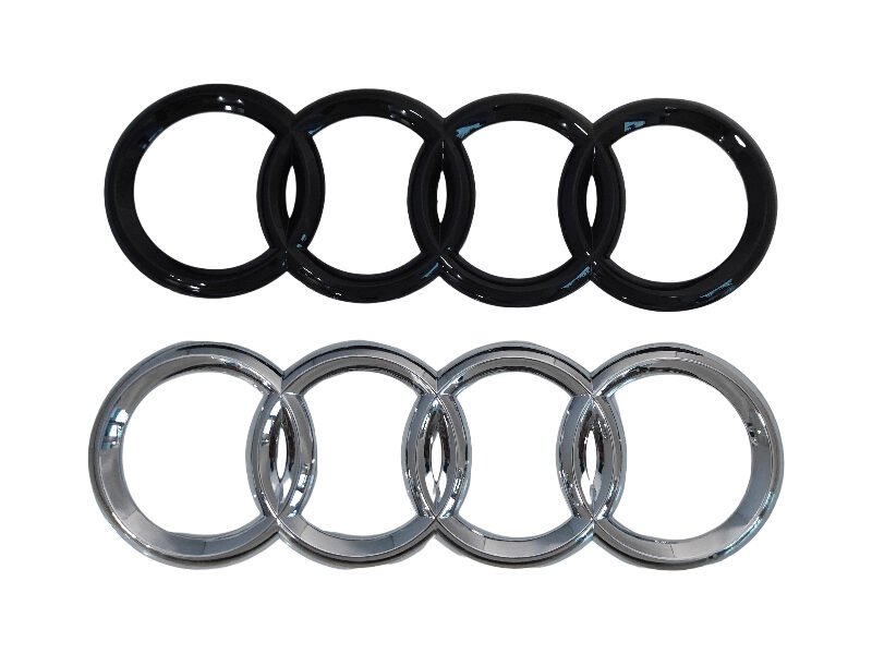 Premium Audi Rear Emblem – Large 215*70mm Trunk Badge in Black or Chrome