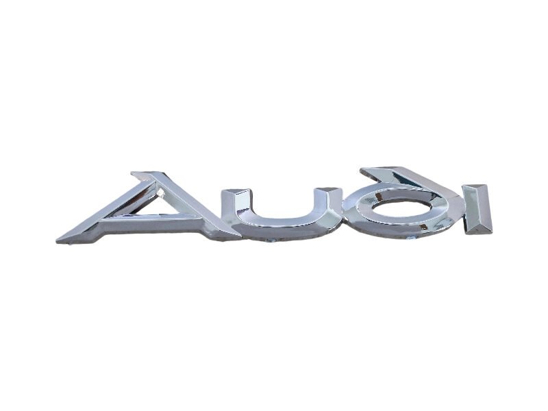 Elegant Audi Letter Emblem – Chrome Badge 130*20mm for Trunk or Body Decoration