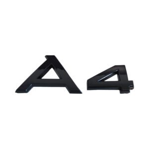 Stylish Audi A-Series Badge Set – Black or Silver Emblems 95*37mm