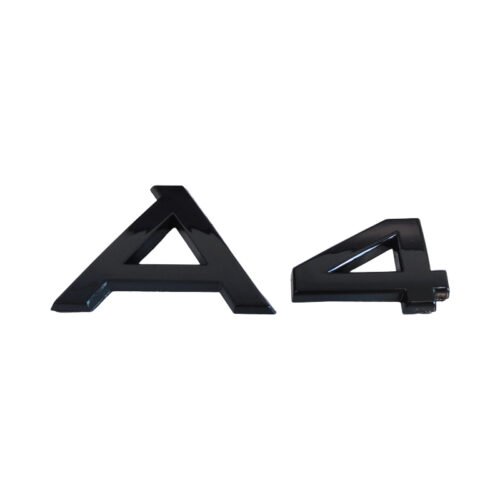 Stylish Audi A-Series Badge Set – Black or Silver Emblems 95*37mm