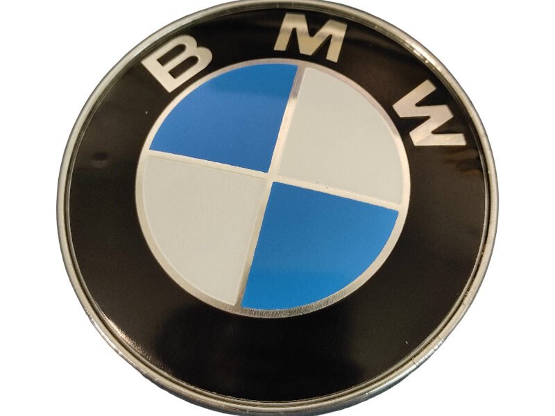 Premium BMW Head/Back Emblem Without Pin 82MM – Durable Adhesive OEM Logo Replacement