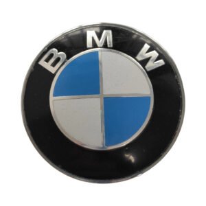 Premium BMW Hood Front Emblem 82MM Blue & White – OEM 5114813275 Chrome Epoxy Surface Badge Replacement