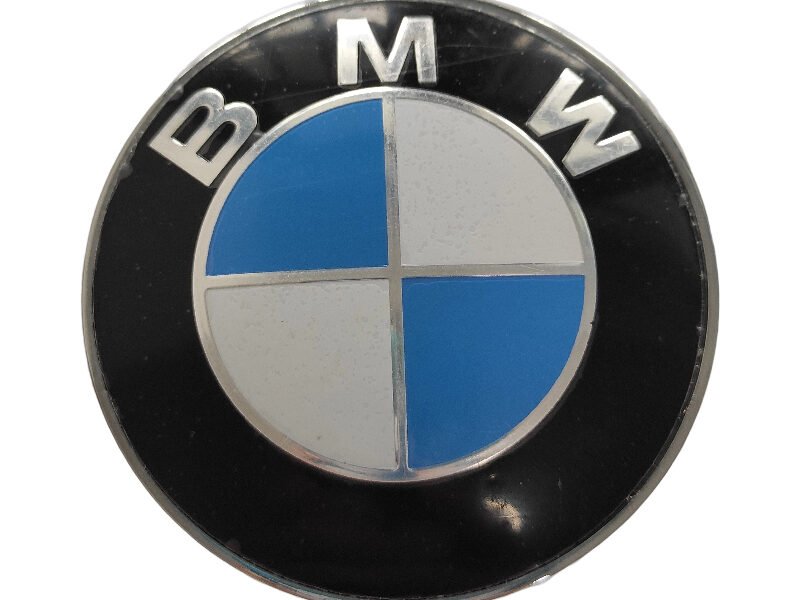 Premium BMW Hood Front Emblem 82MM Blue & White – OEM 5114813275 Chrome Epoxy Surface Badge Replacement