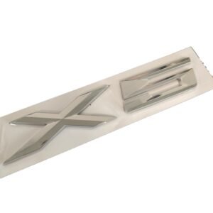 Premium BMW X5 Badge Replacement Silver OEM 51148402675 – Stylish Car Emblem with Authentic Look