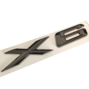 Stylish BMW X6 Emblem Glossy Black Letter Badge – Premium Replacement Logo for Bold Identity