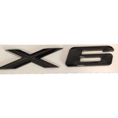 Stylish BMW X6 Emblem Glossy Black Letter Badge – Premium Replacement Logo for Bold Identity Stylish BMW X6 Emblem Glossy Black Letter Badge – Premium Replacement Logo for Bold Identity