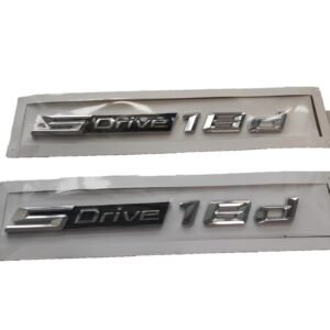 Premium BMW S Drive 18d Emblem Chrome Letter Badge – Stylish Replacement Logo for Luxury Identity