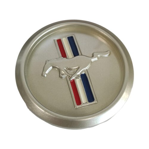 Ford Mustang Wheel Cap Silver 68mm – Premium Glass Cement Hub Cover with Stylish Finish