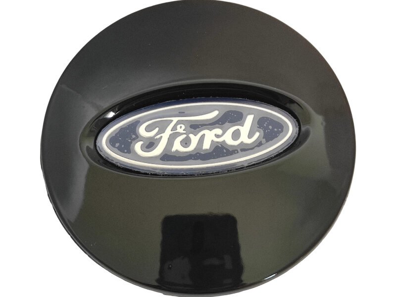 Ford Wheel Cap Black with Blue Logo 65mm – Premium Stylish Hub Cover for Ford Cars
