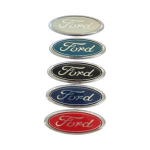 Ford Mondeo Rear Emblem with Adhesive Tape 115x45mm – Stylish Replacement Badge in Black, White, Red, Light Blue, Dark Blue