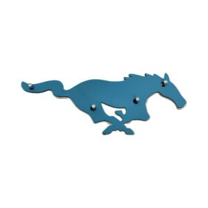 ABS Mustang Grill Front Emblem with Pins – Bold 150x50mm Replacement Badge