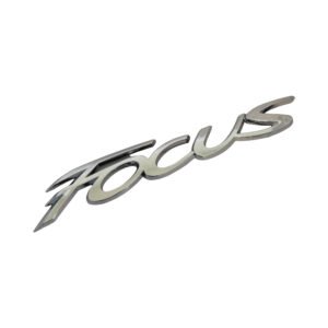 Stylish Ford Focus Letter Emblems 2012-2014 – Chrome & Glossy Black OEM Badge