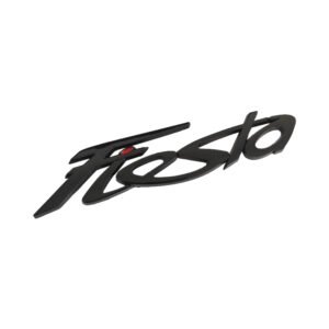 Stylish Ford Fiesta Rear Emblem – Chrome Silver & Glossy Black Badge for 2011–2019 Models
