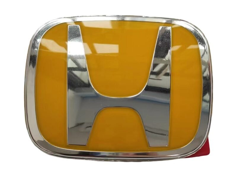 Honda Civic Accord emblem 75700-S5T-E01 grille badge replacement yellow