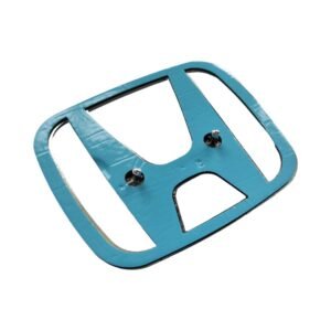 Honda Civic 2001-2003 front emblem chrome hood badge 93x77mm backside