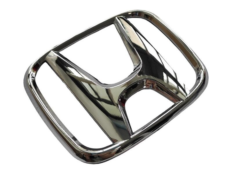 Honda Civic head emblem silver front logo 75700-S5B-0030 chrome badge