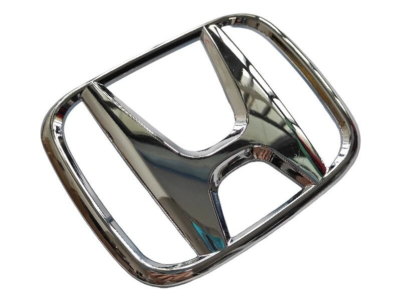 Honda Civic head emblem silver OEM 75701-SZW-0000 chrome badge