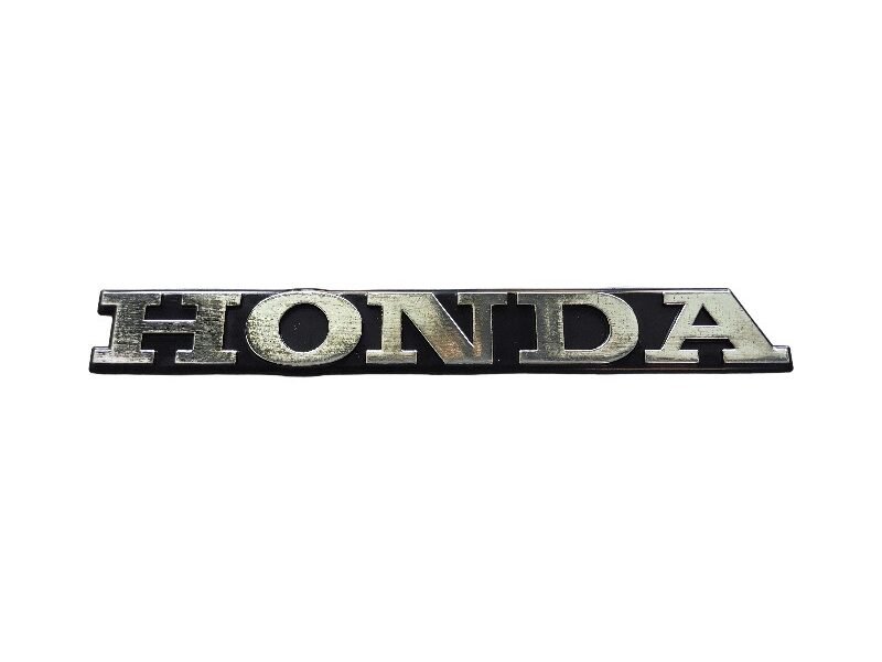 Classic HONDA Letter Emblem Black – Stylish Old Style Car Badge Replacement