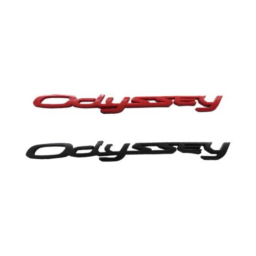Premium Honda Odyssey Letter Emblem 2010 Black Orange | Stylish Trunk Badge Replacement for Authentic Look