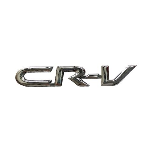 Elegant CRV Silver Letter Emblem Badge | Stylish Honda CRV Chrome Logo Replacement