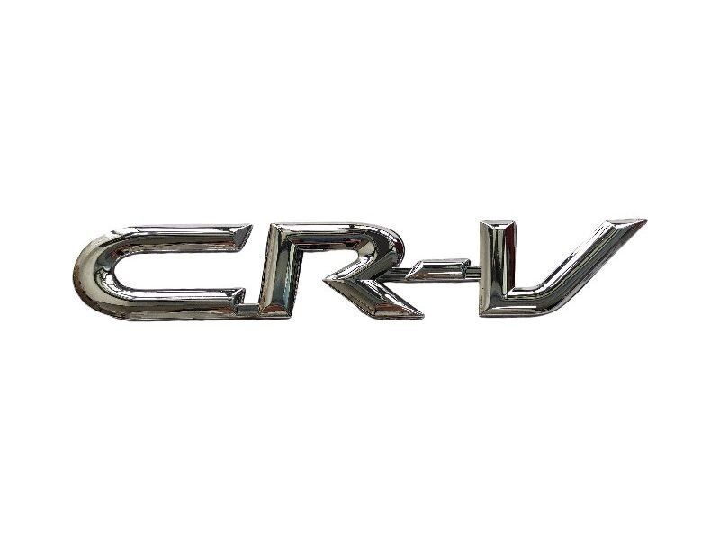 Elegant CRV Silver Letter Emblem Badge | Stylish Honda CRV Chrome Logo Replacement