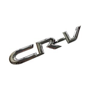 Elegant CRV Silver Letter Emblem Badge | Stylish Honda CRV Chrome Logo Replacement