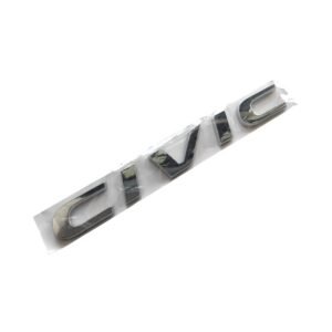 Stylish Honda Civic Chrome Letter Emblem – Premium Silver Badge Replacement
