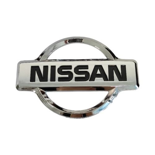 Nissan emblem largest silver 105x75MM chrome grille replacement badge