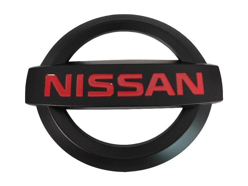 Nissan 350Z emblem NE-019 matte black 113x95MM rear trunk replacement badge