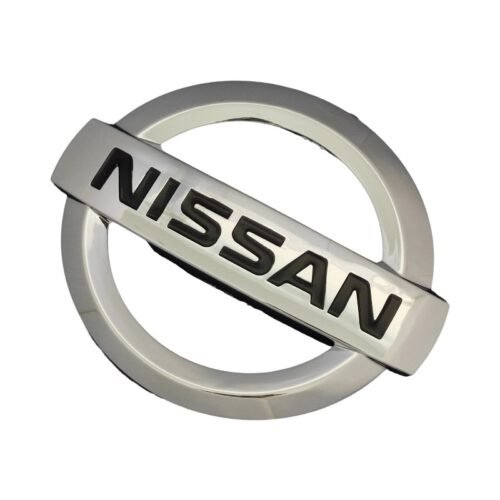 Nissan 370Z rear emblem OEM chrome trunk badge replacement 105x90MM