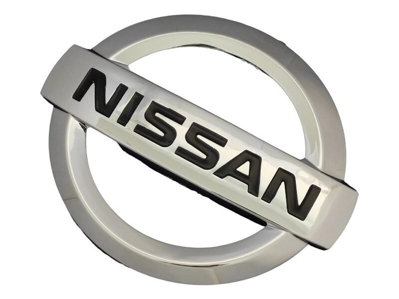 Nissan 370Z rear emblem OEM chrome trunk badge replacement 105x90MM