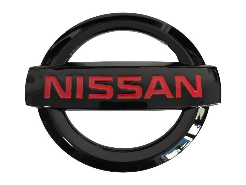 Nissan-370Z-rear-emblem-glossy-black-OEM-84890CD000