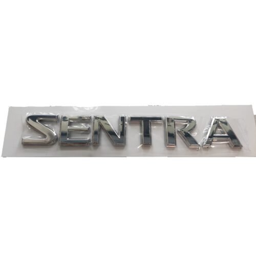 Premium SENTRA Letter Emblem – Stylish Nissan Badge Chrome Car Logo Premium SENTRA Letter Emblem – Stylish Nissan Badge Chrome Car Logo
