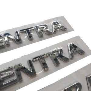 Premium SENTRA Letter Emblem – Stylish Nissan Badge Chrome Car Logo