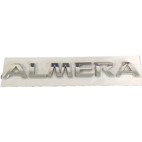 Stylish ALMERA Letter Emblem – Premium Nissan Badge Chrome Car Logo