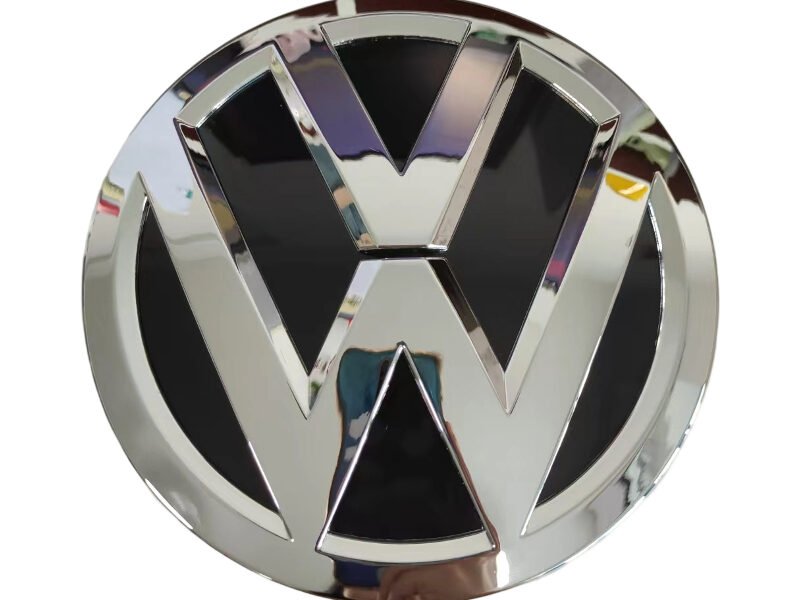 VW Sagitar front emblem 2015-2017 3GD853601B grille hood badge replacement black chrome carbon