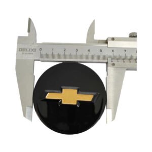 Eye-Catching! Chevrolet Cap (Black and Gold) 58mm – Elevate Your Car’s Style with Luxury